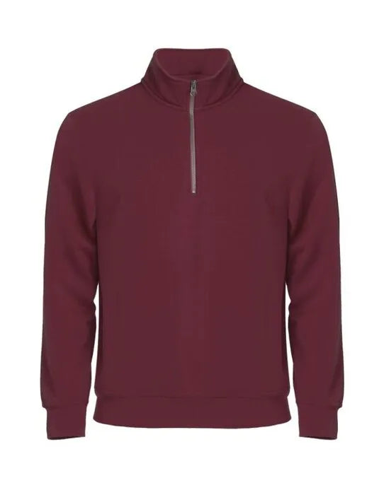Clique - Basic Half Zip - Burgundy - Customisable SWEATSHIRTS AND HOODIES