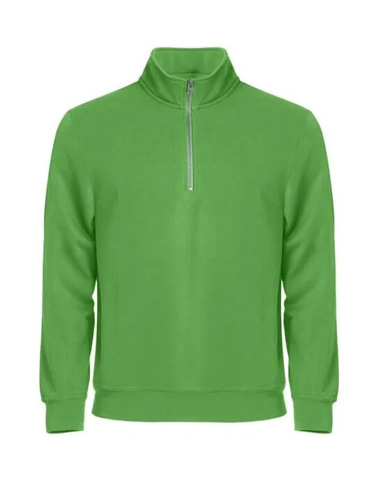 Clique - Basic Half Zip - Apple Green - Customisable SWEATSHIRTS AND HOODIES