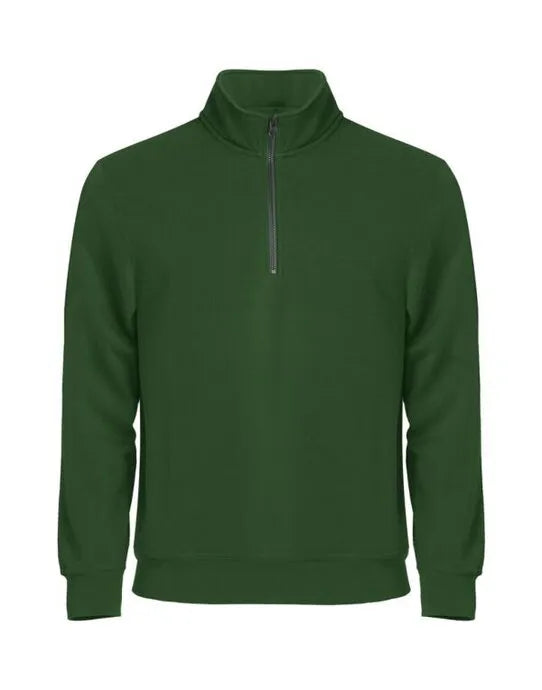Clique - Basic Half Zip - Bottle Green - Customisable SWEATSHIRTS AND HOODIES