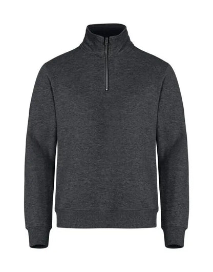Clique - Basic Half Zip - Anthracite Melange - Customisable SWEATSHIRTS AND HOODIES