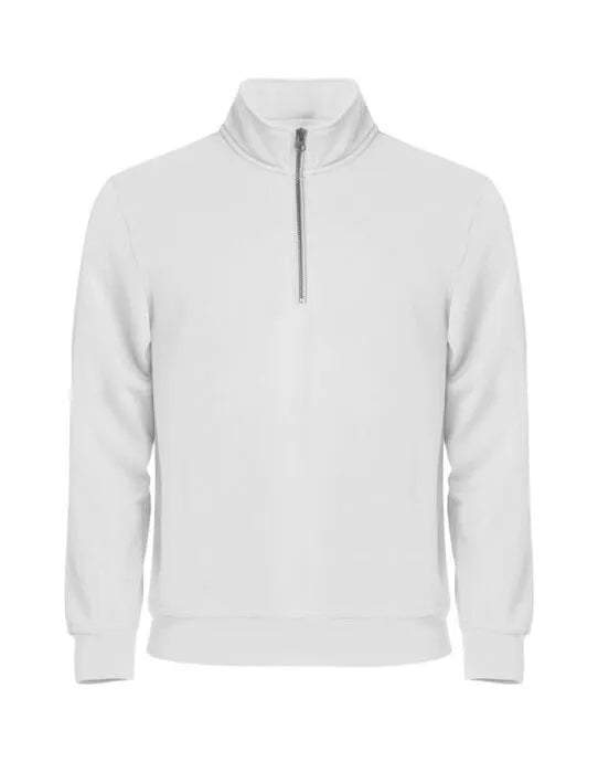Clique - Basic Half Zip - White - Customisable SWEATSHIRTS AND HOODIES