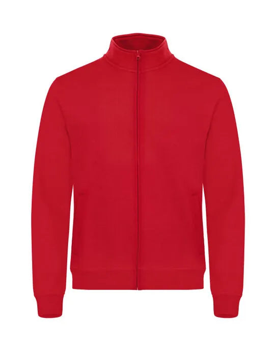 Clique - Basic Cardigan - Red - Customisable SWEATSHIRTS AND HOODIES