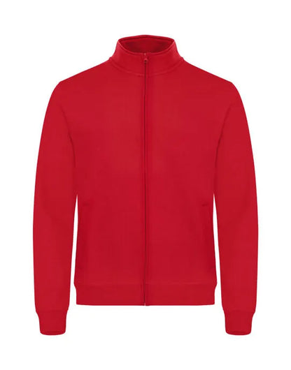 Clique - Basic Cardigan - Red - Customisable SWEATSHIRTS AND HOODIES