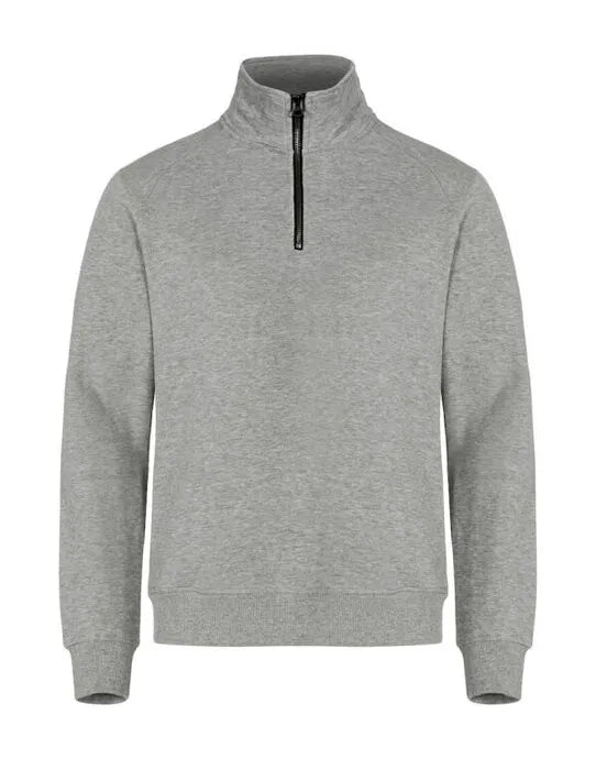 Clique - Classic Half Zip - Grey Melange - Customisable SWEATSHIRTS AND HOODIES