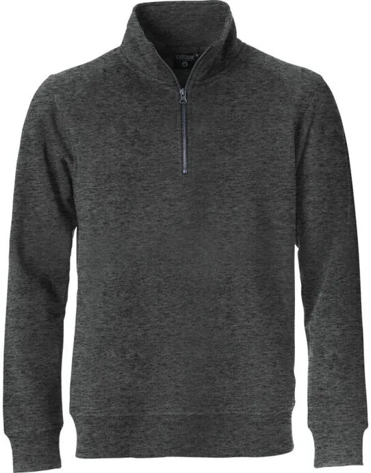 Clique - Classic Half Zip - Anthracite Melange - Customisable SWEATSHIRTS AND HOODIES