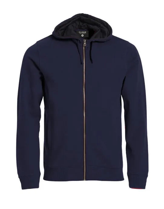 Clique Classic Full Zip Hoody Cq021044 - Dark Navy M - Customisable SWEATSHIRTS AND HOODIES