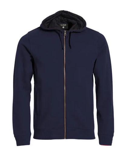Clique Classic Full Zip Hoody Cq021044 - Dark Navy M - Customisable SWEATSHIRTS AND HOODIES