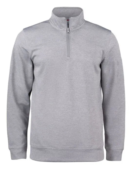 Clique Basic Active Half Zip Junior Cq021072 - Grey Melange 3-5 - Customisable SWEATSHIRTS AND HOODIES