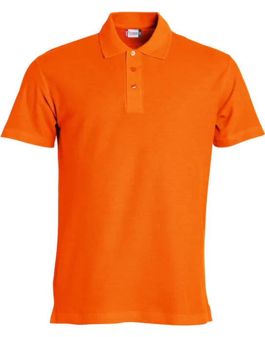 Clique - Basic Polo - Blood Orange - Customisable POLO SHIRTS