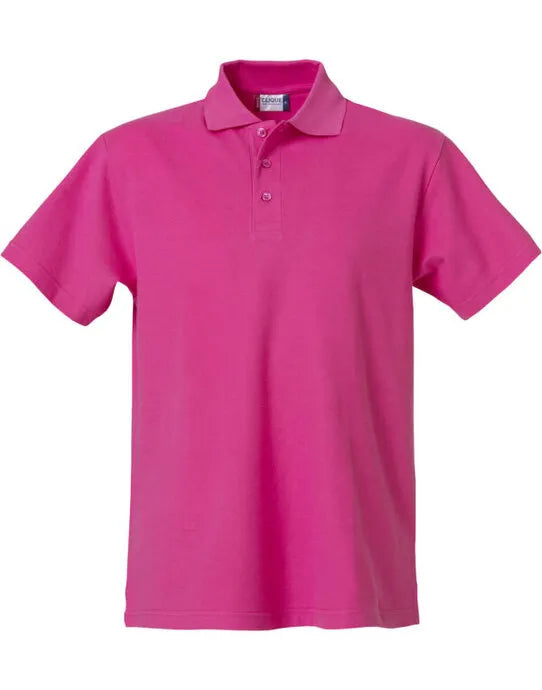 Clique - Basic Polo - Bright Cerise - Customisable POLO SHIRTS