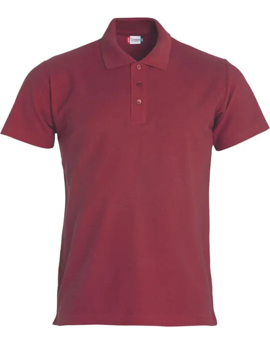 Clique - Basic Polo - Burgundy - Customisable POLO SHIRTS
