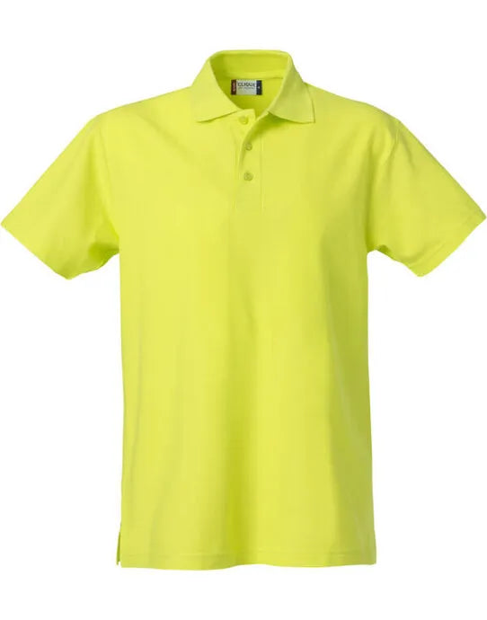 Clique - Basic Polo - Visibility Green - Customisable POLO SHIRTS