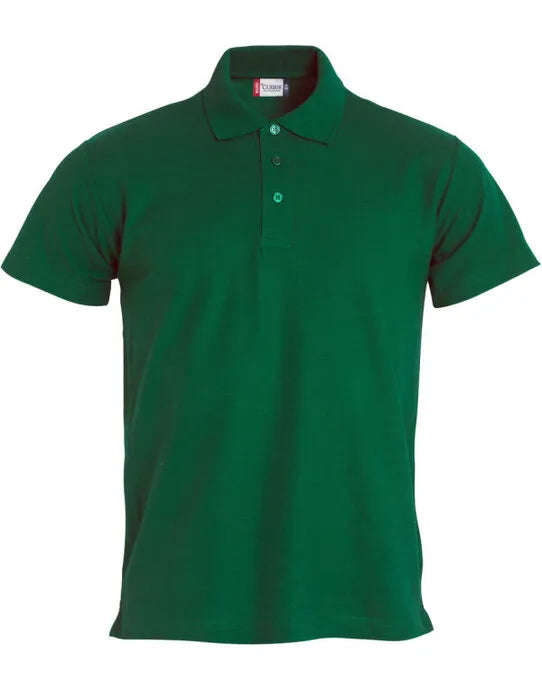 Clique - Basic Polo - Bottle Green - Customisable POLO SHIRTS