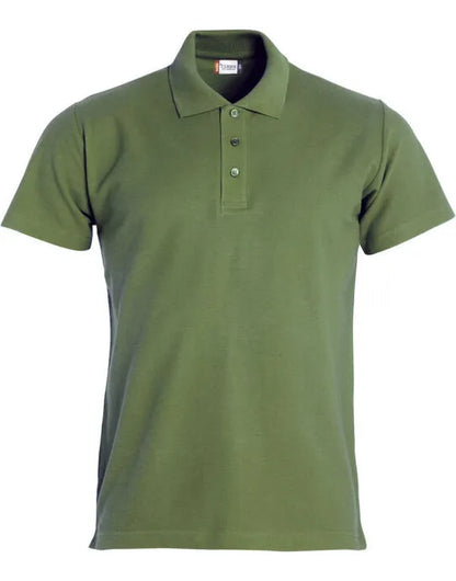 Clique - Basic Polo - Army Green - Customisable POLO SHIRTS