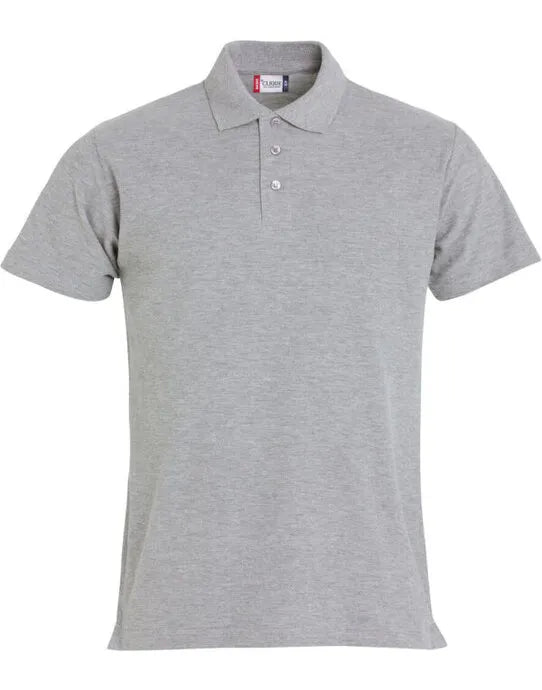 Clique - Basic Polo - Grey Melange - Customisable POLO SHIRTS