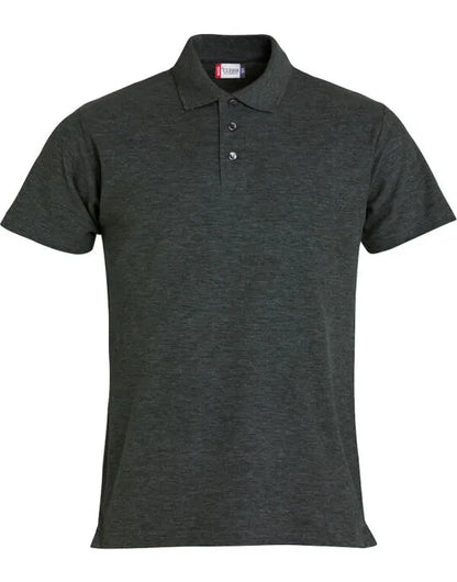 Clique - Basic Polo - Anthracite Melange - Customisable POLO SHIRTS