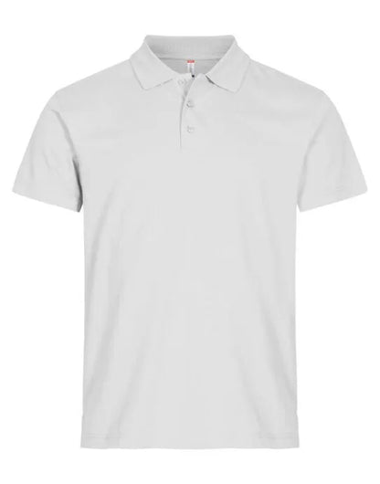Clique - Basic Polo - White - Customisable POLO SHIRTS
