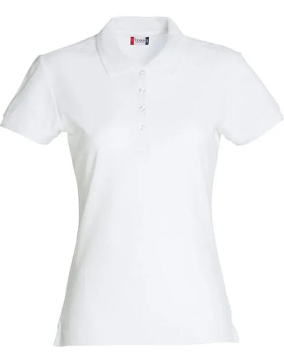 Clique - Ladies Basic Polo - White - Customisable POLO SHIRTS