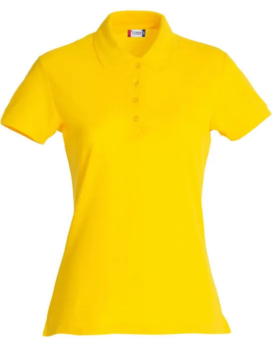 Clique - Ladies Basic Polo - Lemon - Customisable POLO SHIRTS