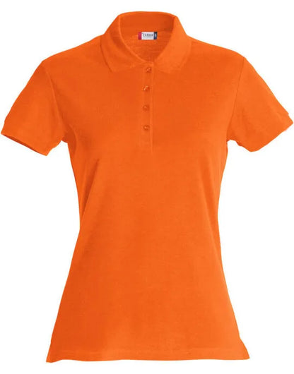 Clique - Ladies Basic Polo - Blood Orange - Customisable POLO SHIRTS