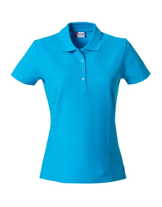 Clique - Ladies Basic Polo - Turquoise - Customisable POLO SHIRTS