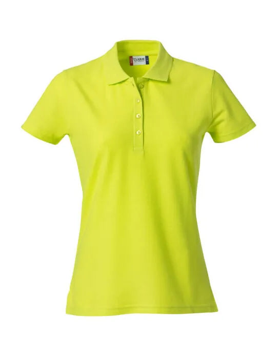Clique - Ladies Basic Polo - Visibility Green - Customisable POLO SHIRTS