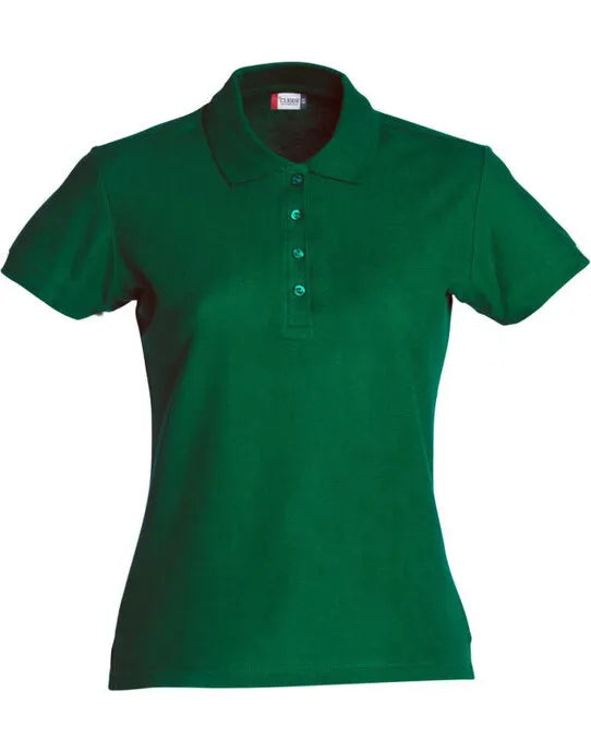 Clique - Ladies Basic Polo - Bottle Green - Customisable POLO SHIRTS