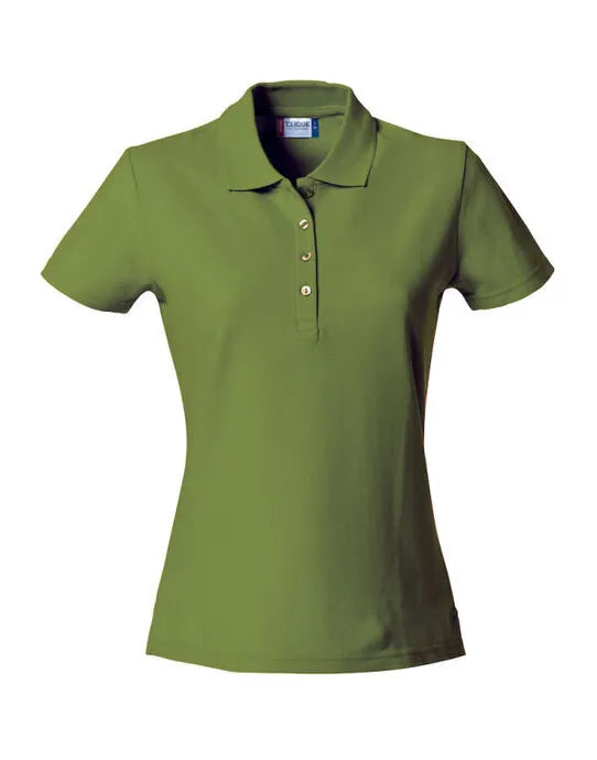 Clique - Ladies Basic Polo - Army Green - Customisable POLO SHIRTS