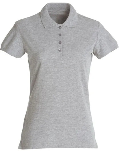 Clique - Ladies Basic Polo - Grey Melange - Customisable POLO SHIRTS