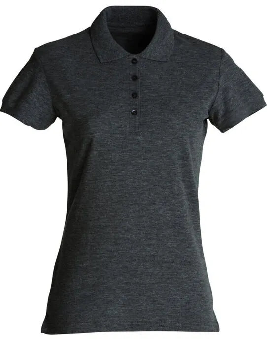 Clique - Ladies Basic Polo - Anthracite Melange - Customisable POLO SHIRTS
