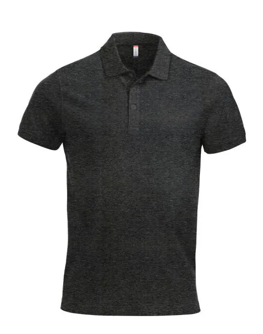Clique - Short Sleeve Classic Lincoln - Anthracite Melange - Customisable POLO SHIRTS