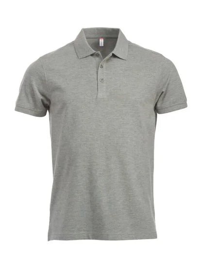 Clique - Short Sleeve Classic Lincoln - Grey Melange - Customisable POLO SHIRTS
