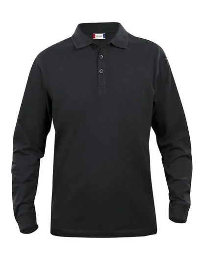 Clique - Long Sleeve Classic Lincoln - Black - Customisable POLO SHIRTS