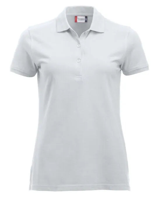 Clique - Short Sleeve Classic Marion - White - Customisable POLO SHIRTS