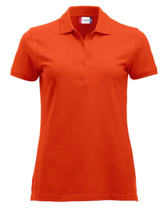Clique - Short Sleeve Classic Marion - Blood Orange - Customisable POLO SHIRTS