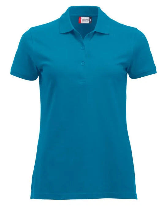 Clique - Short Sleeve Classic Marion - Turquoise - Customisable POLO SHIRTS