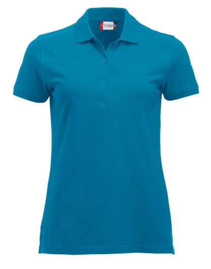 Clique - Short Sleeve Classic Marion - Turquoise - Customisable POLO SHIRTS