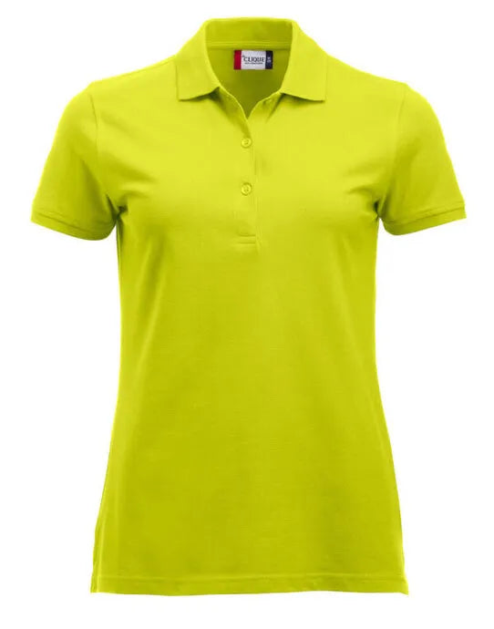 Clique - Short Sleeve Classic Marion - Visibility Green - Customisable POLO SHIRTS