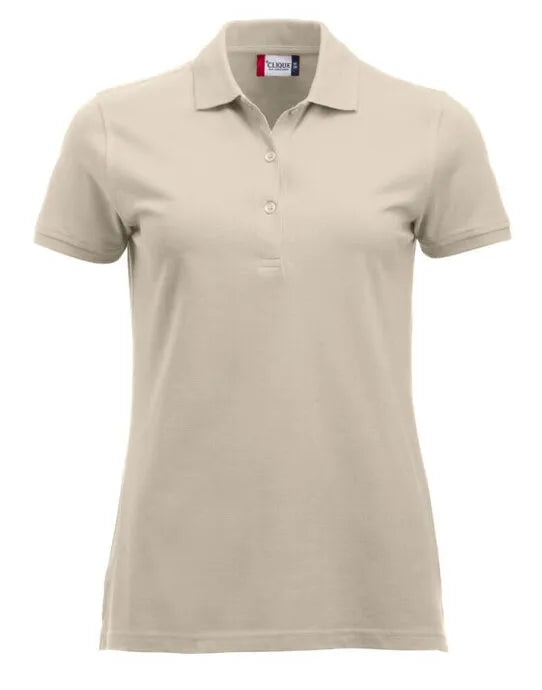Clique - Short Sleeve Classic Marion - Light Khaki - Customisable POLO SHIRTS