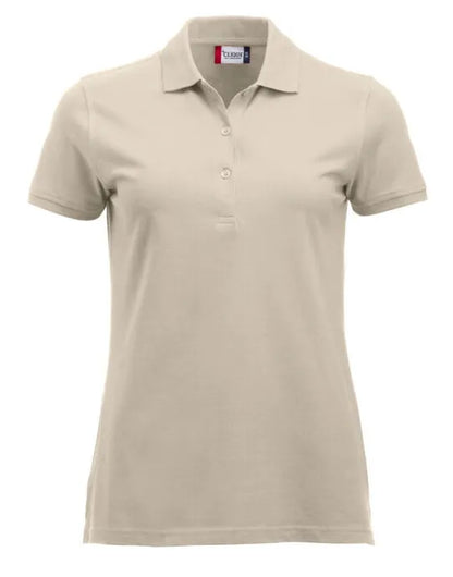 Clique - Short Sleeve Classic Marion - Light Khaki - Customisable POLO SHIRTS