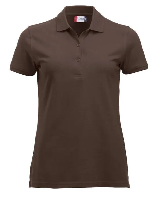 Clique - Short Sleeve Classic Marion - Dark Mocca - Customisable POLO SHIRTS