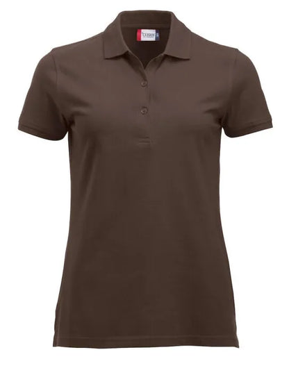 Clique - Short Sleeve Classic Marion - Dark Mocca - Customisable POLO SHIRTS