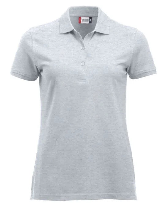 Clique - Short Sleeve Classic Marion - Ash - Customisable POLO SHIRTS