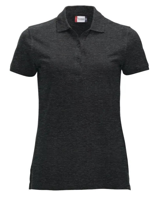 Clique - Short Sleeve Classic Marion - Anthracite Melange - Customisable POLO SHIRTS