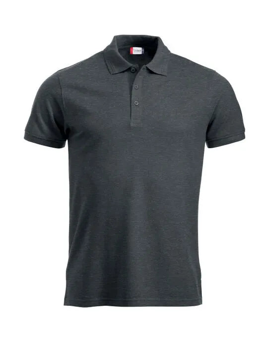 Clique - Manhattan Polo - Anthracite Melange - Customisable POLO SHIRTS