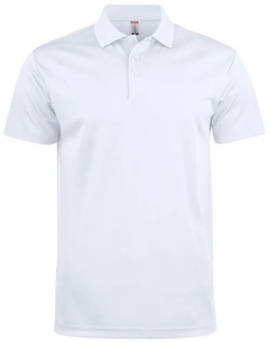 Clique - Basic Active Polo - White - Customisable POLO SHIRTS