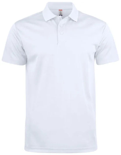 Clique - Basic Active Polo - White - Customisable POLO SHIRTS