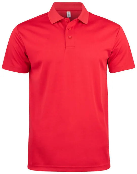 Clique - Basic Active Polo - Red - Customisable POLO SHIRTS