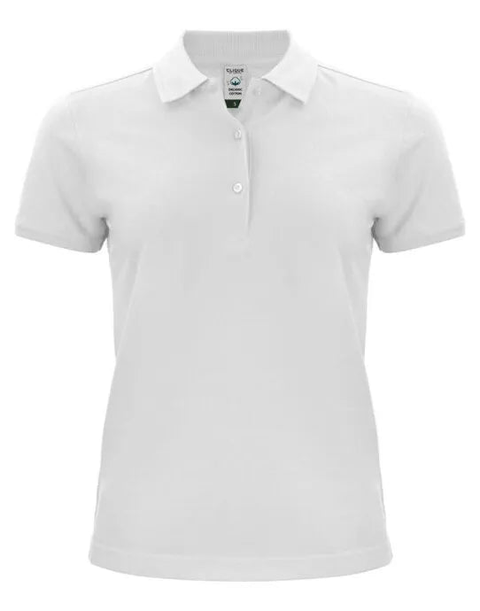 Clique - Ladies Classic OC Polo - White - Customisable POLO SHIRTS