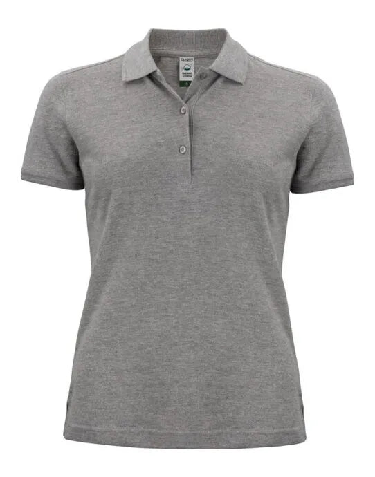 Clique - Ladies Classic OC Polo - Grey Melange - Customisable POLO SHIRTS